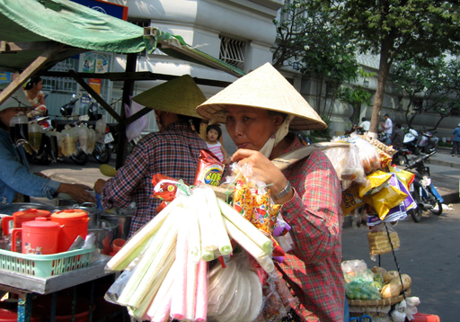 Woman street vendor