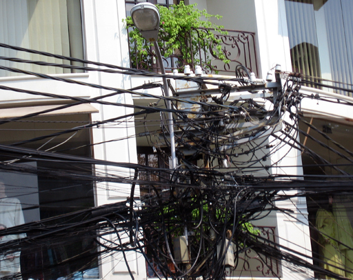 Telephone/electrical wiring in HCMC