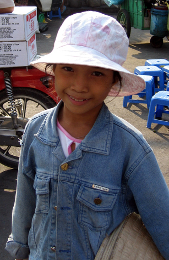 Hat seller in Cholon