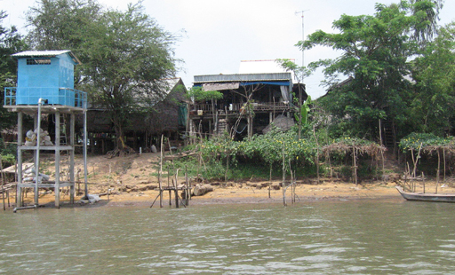 House with a water tower