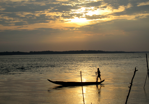 Sunset on the Mekong