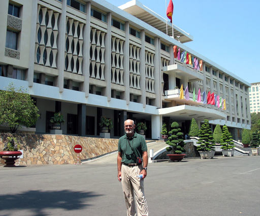 Walt in front of the Reunification Palace