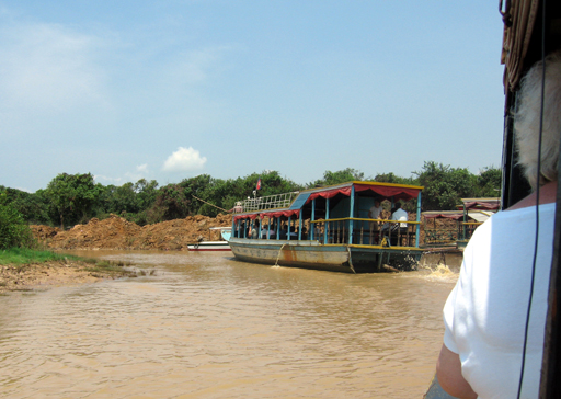 Passenger lighters on the Tonle Sap