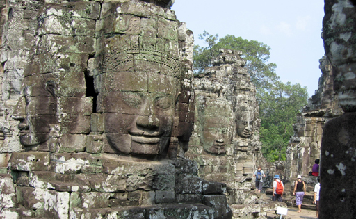 The faces of The Bayon