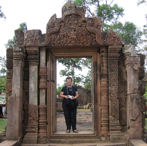 Jane at Banteay Srei